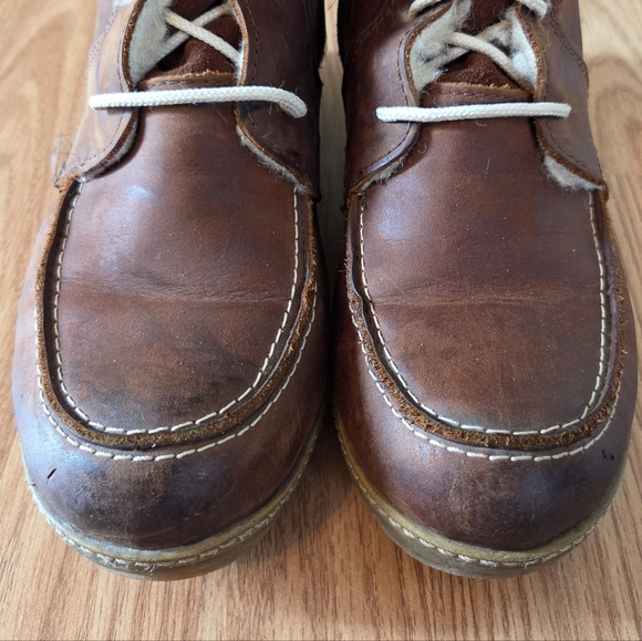 Saute Mouton Nahima Women's Suede Leather Nubuck Waterproof Brown Boots Size 38 - Picture 13 of 16